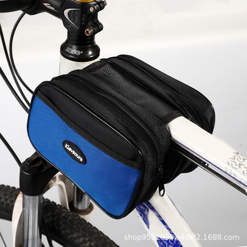 tmall mountain bike cycling phone bag bicycle double side bag road bike upper tube bag taobao bicycle beam bag equipment Specification drawing