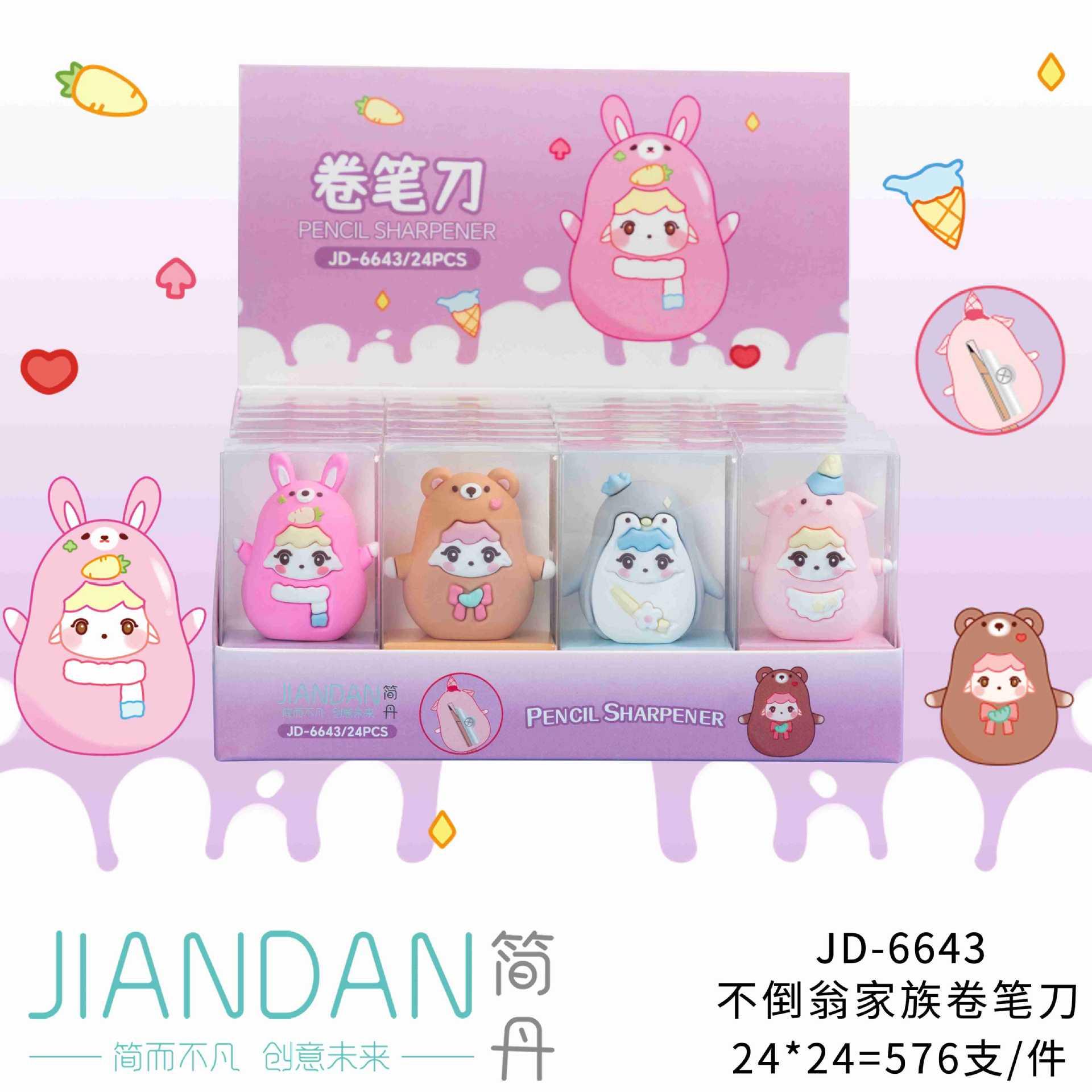 creative pencil sharpener hand simple dan moving mini cartoon primary school student portable children pencil shapper pencil sharpener Application Scenario
