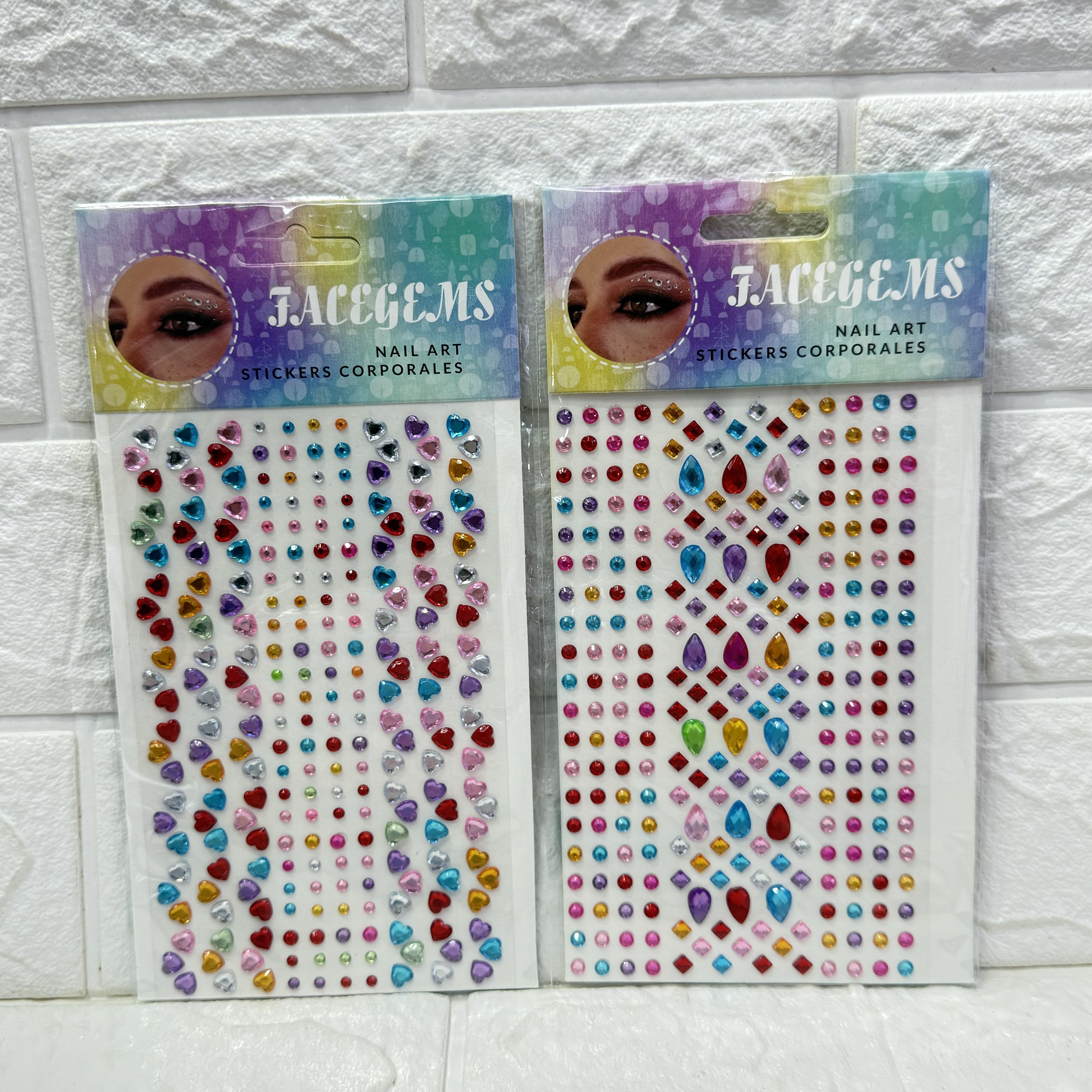Cheek stickers, face stickers, eye stickers, princess eye stickers, diamond stickers, stage performance eye makeup, water diamond stickers, decoration Specification image