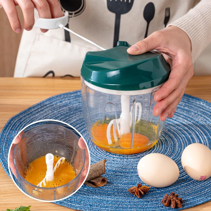 Household Multi-Functional Vegetable Cracker Kitchen Convenient Chopper Baby Food Maker Cooker Hand Pull Meat Grinder