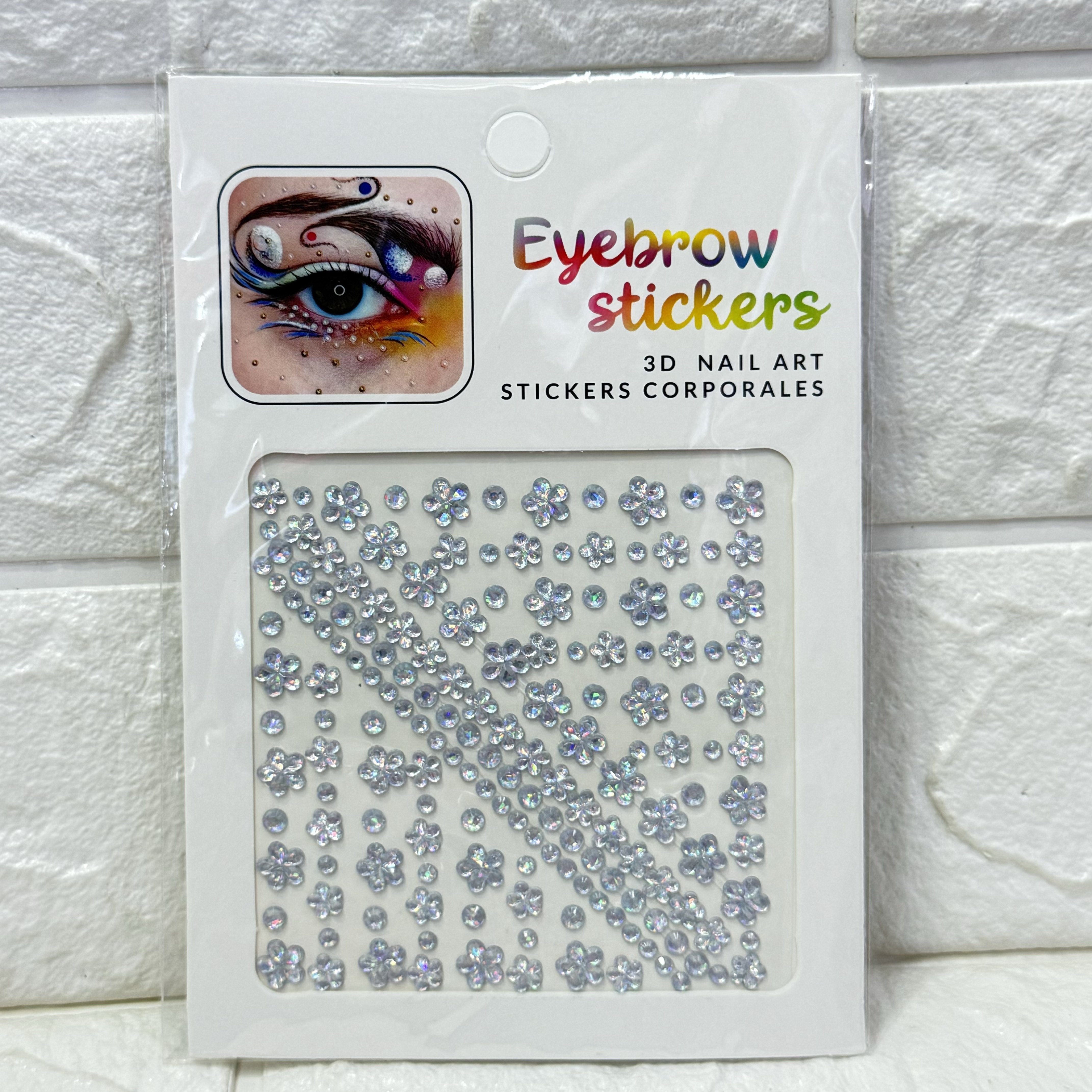Stage makeup diamond eye patch decoration water drop teardrop face diamond patch Pearl patch Performance eye makeup water diamond patch decoration details Picture