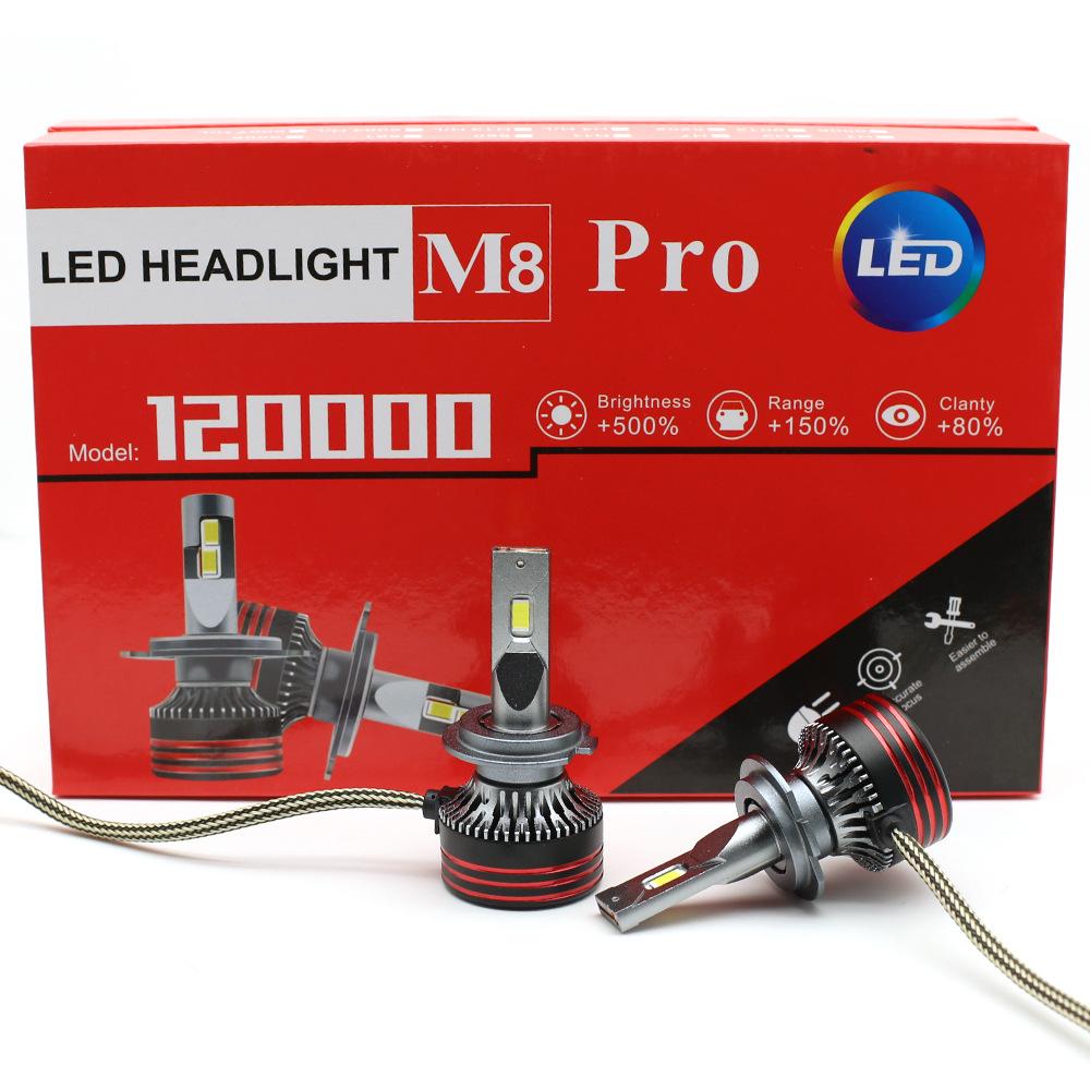 car universal led highlight spotlight headlight m8pro series original car replacement white light irradiation h4 h7 headlight