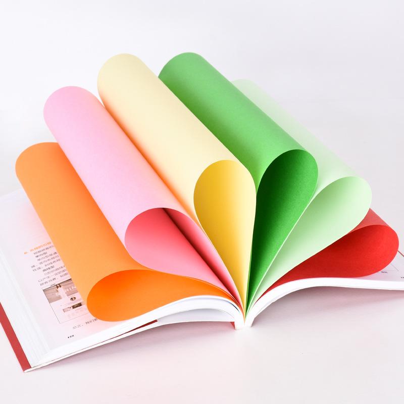 a4 copy paper color office supplies colored paper thickened 80g printing paper primary school student handmade paper folding paper cutting wholesale Application Scenario