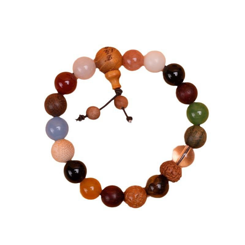 bodhi single-wrap bracelet barrel beads stall night market gift box wholesale crafts prayer beads jewelry scenic spot temple square Item Picture