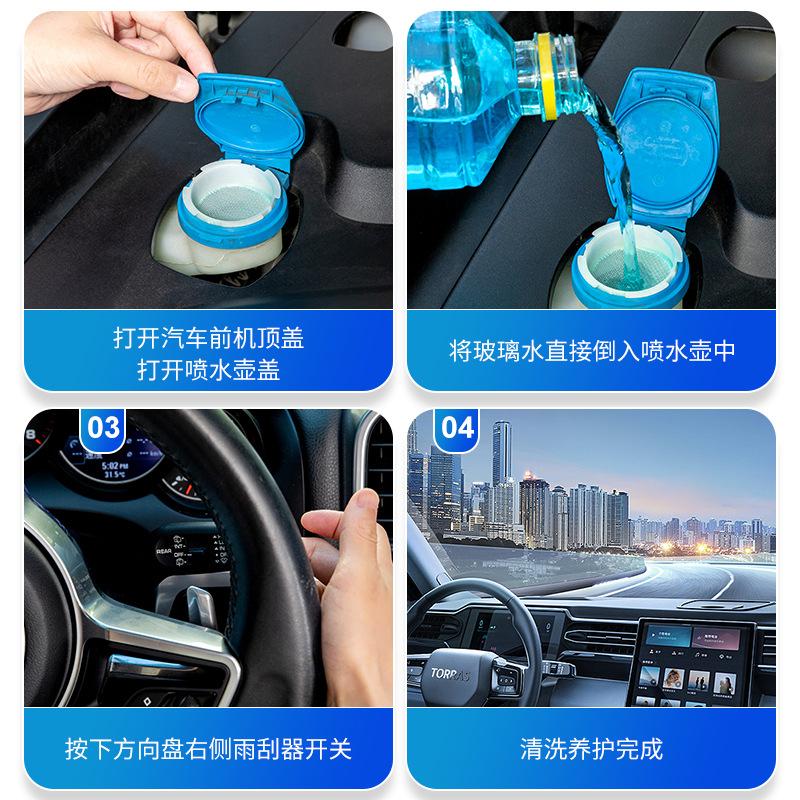windshield washer fluid car anti-freezing minus 40 degrees 25 oil-removing film all-season universal rain wiper car auto glass cleaner Application Scenario
