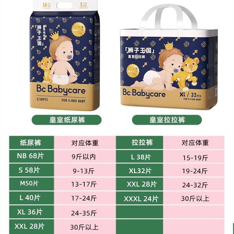 bbc royal diapers lion kingdom baby soft thin breathable pull up diaper newborn baby diapers babycare Specification drawing