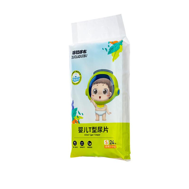 doraemon baby t-type diapers newborn disposable triangle diaper pants baby diapers 24 pieces 6415 pieces Specification drawing