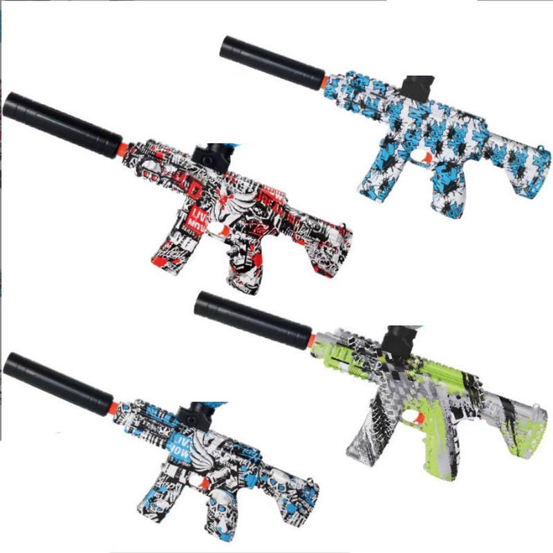 cross-border amazon gel blaster electric continuous hair soft bomb toy gun m416mini children's toys wholesale