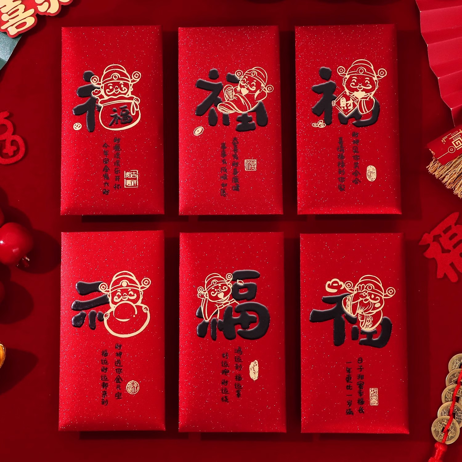 High-end red envelopes for the Year of the Snake, 2025 New style New Year lucky money bag, 1,000 yuan, creative and universal for the Spring Festival details Picture
