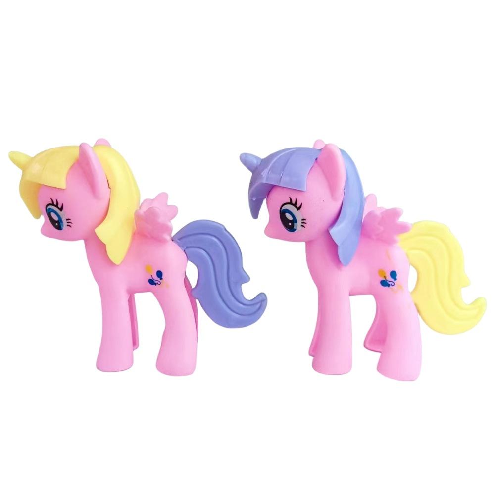 children play house accessories plastic my little pony: friendship is magic cartoon unicorn blind box hand-made gifts wholesale details Picture