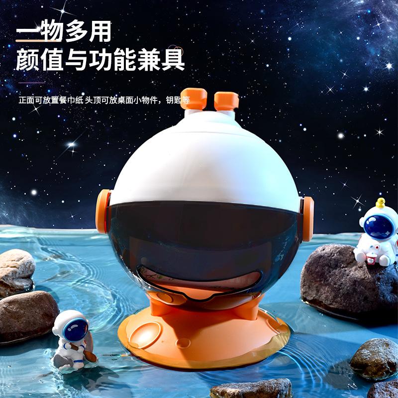 spaceman shape tissue box creative home living room high-end entry lux decoration cute toilet paper paper extraction box Specification drawing