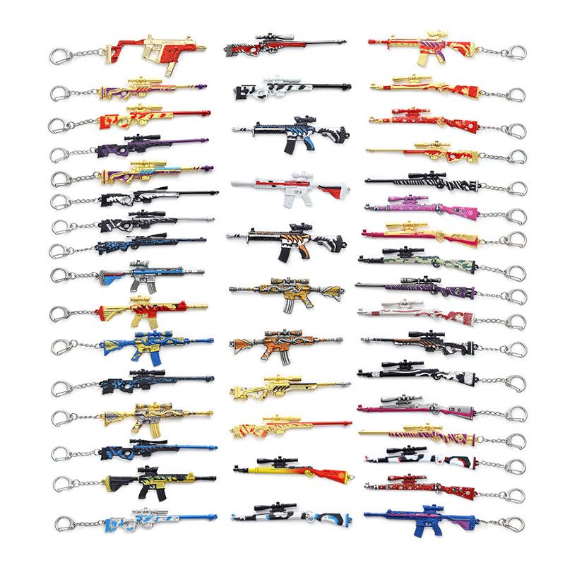 jesus survival pubg mobile weapon model firearms skin pendant pubg metal chicken keychain gift