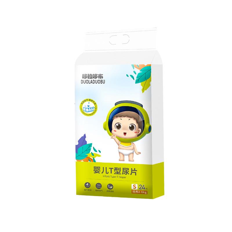doraemon baby t-type diapers newborn disposable triangle diaper pants baby diapers 24 pieces 6415 pieces Application Scenario