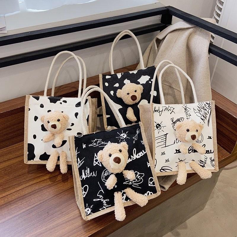 muji canvas bag portable sack tote bag jute canvas bag cotton and linen shopping bag wholesale logo