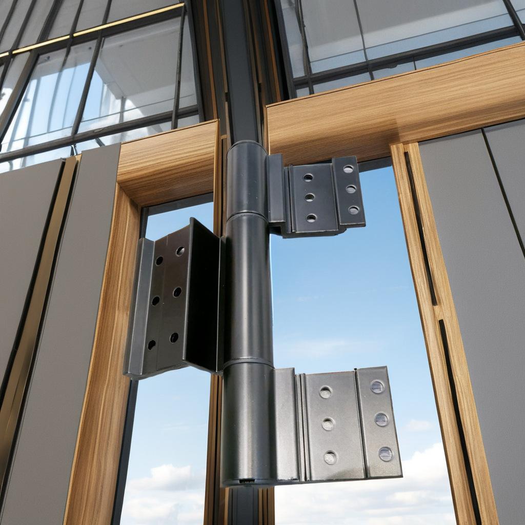 huayili high quality four-dimensional door & window hinge hinge aluminum adjustable folding black hardware door and window furniture Specification drawing