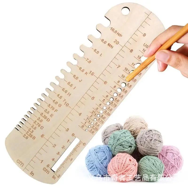 amazon sock ruler knitting crochet socks ruler needle measuring machine weaving tool wooden
