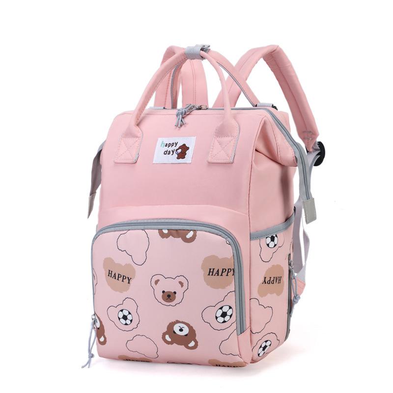 24 mummy bag large capacity multi-functional maternity bag baby mom with baby baby diaper bag high-grade diaper backpack Item Picture