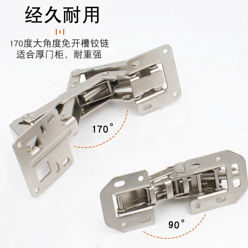 door hinge complete collection hinge hardware folding punch-free wardrobe and cabinet accessories opening and closing hinge flat cabinet Application Scenario