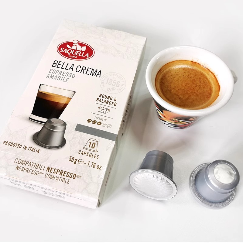 批发包邮！Saquella胶囊咖啡 圣贵兰意大利进口10粒/盒 NESPRESSO机兼容意式产品图