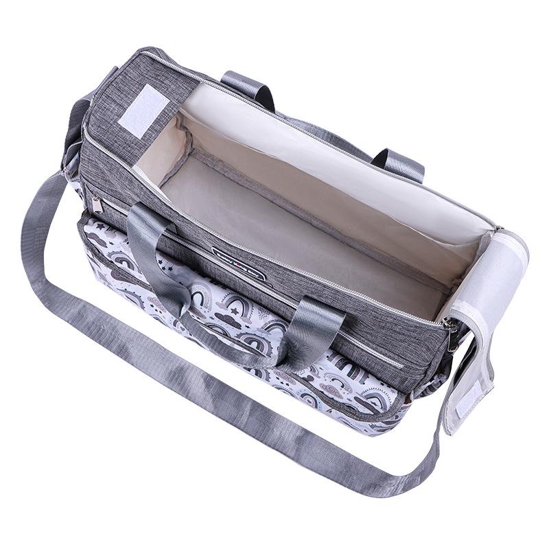 2024 amazon baby diaper bag multifunctional tote single-shoulder mommy bag bright color large capacity quilting maternity package Application Scenario