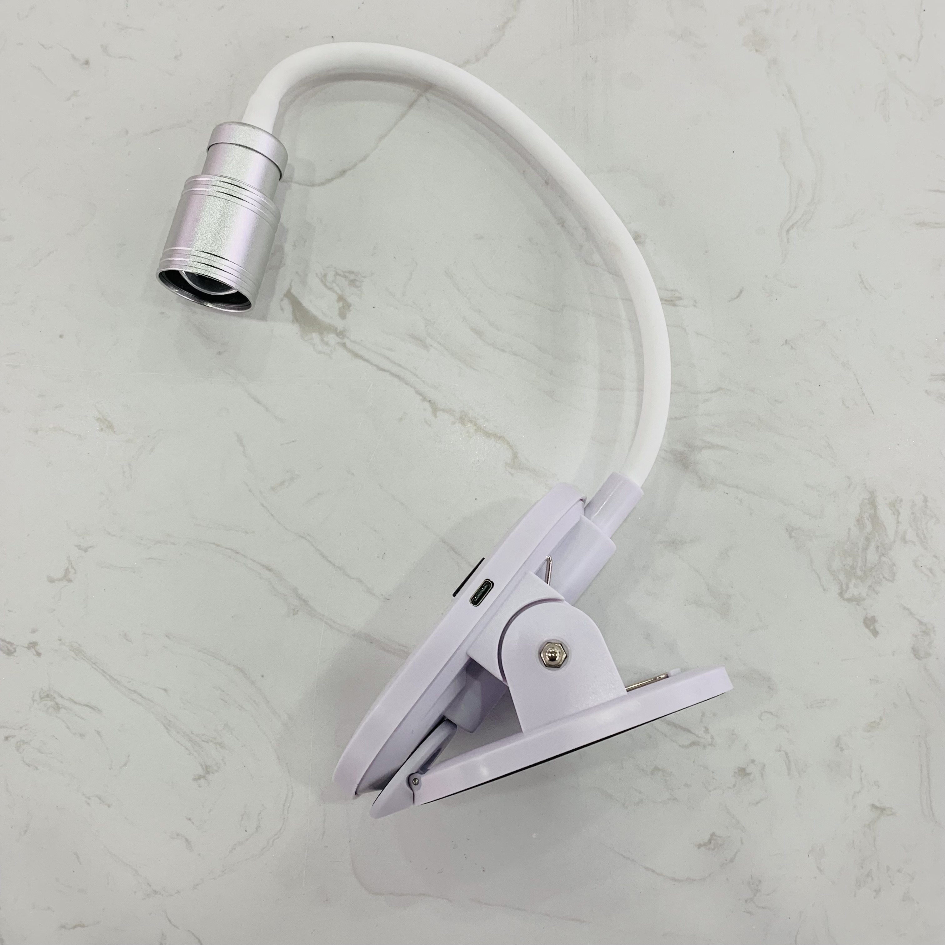 New type of charging cylindrical head, extendable LCD display clip, nail lamp, anti-scald silicone head, silicone hose, metal head Item Picture