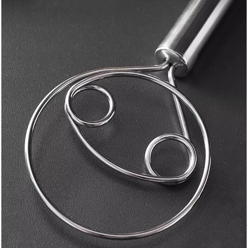Stainless Steel Flour Cake Blender Manual Dough Powder Feeder Dough Mixer Kitchen Egg Beater Mixing Tool Specification drawing
