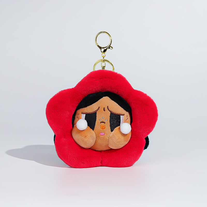 Wholesale of the popular Dudu Flower girl plush toy pendant, cartoon crying baby keychain bag pendant and claw machine Item Picture