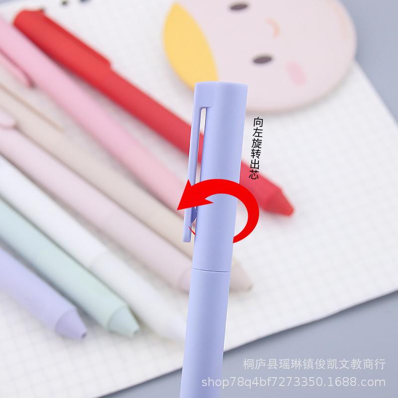 new rotary gel pen advertising marker morandi hot brush pen gift pen printable logo skin tag remover Application Scenario