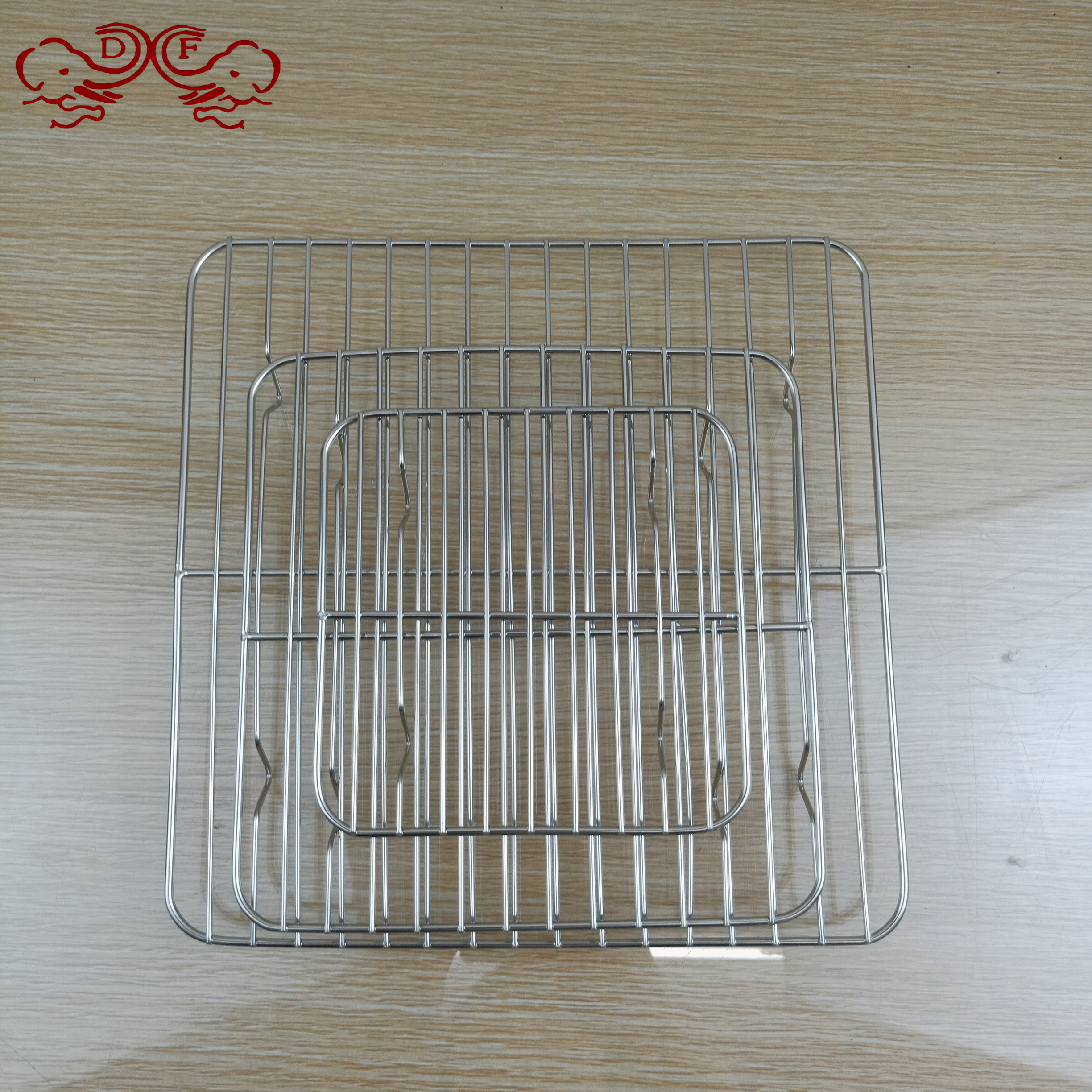 Df99251 Stainless Steel Barbecue Grease Mesh Baking Mesh Cooling Rack Cake Bread Baking Cooling Rack Df Tradinghouse