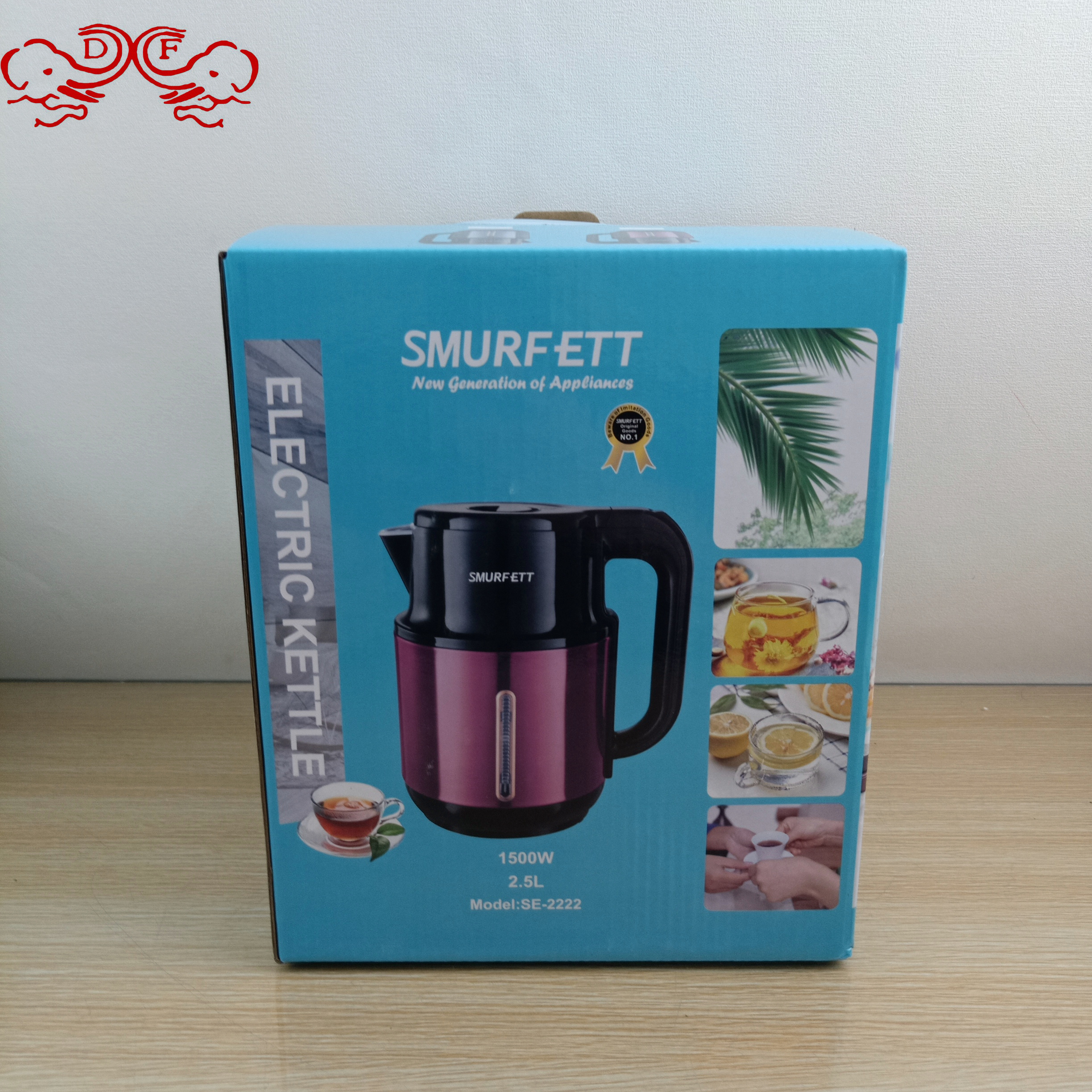 DF68862 transparent electric kettle, household insulated electric kettle, electric kettle, high-temperature resistant health pot, DF TRADINGHOUSE details Picture