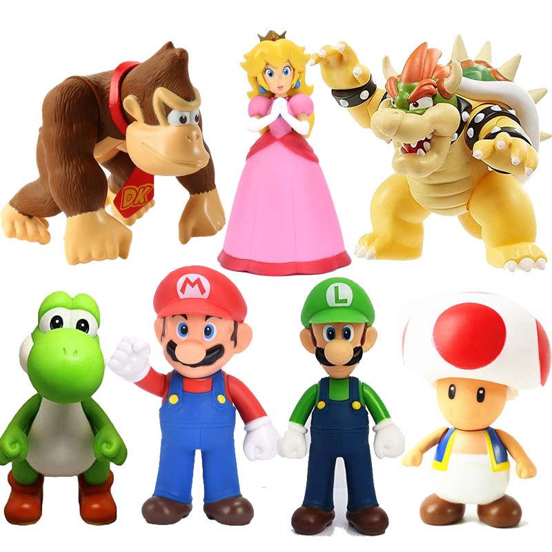 Super Mary Super Mario Anime Garage Kits Decoration Model Toy Louis Ki Mario Nintendo full figure