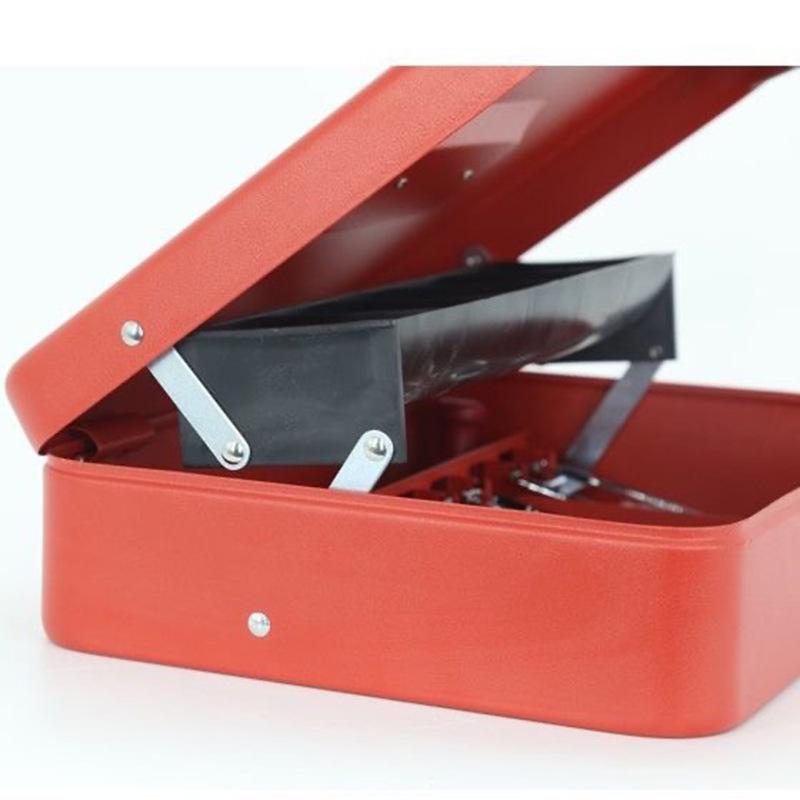 plastic password lock cash register large storage small storage lock box iron box with storage box money box lock metal box Item Picture