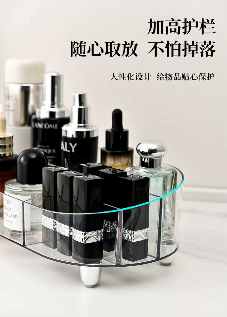 B81-5015 Cosmetics Storage Box, Accessories, Lipstick and Eyebrow Pencil compartmentalized storage rack, Transparent cosmetics storage box detail image 3