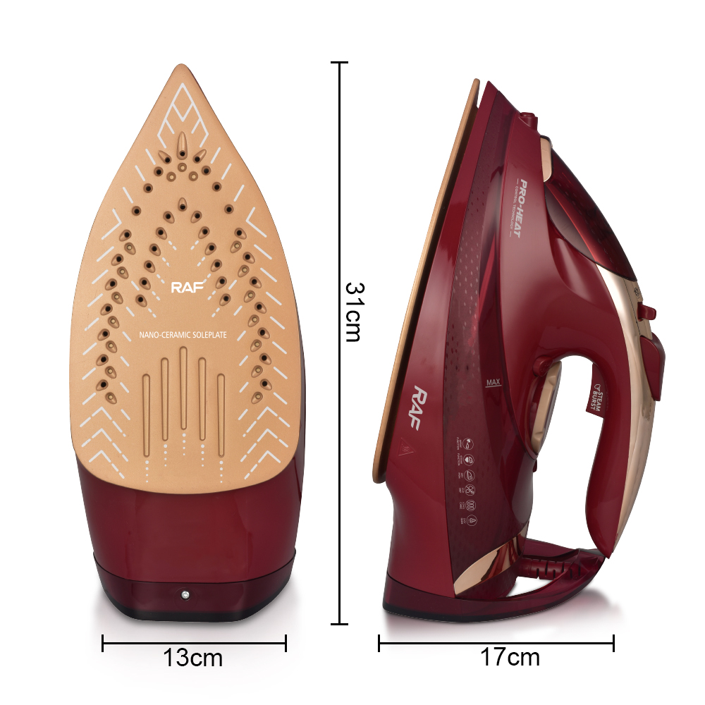 RAF European standard iron, cross-border steam iron, handheld household electric iron, dry and wet dual-purpose, old-fashioned ironing machine for clothes Application Scenario