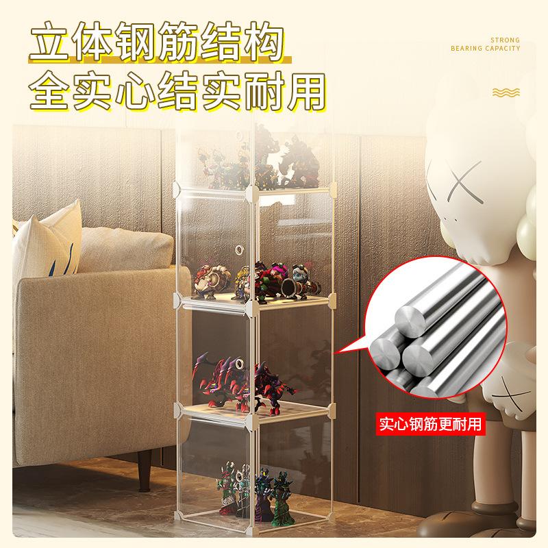 hand-made display cabinet lego storage cabinet model toy dustproof bag wall plastic transparent building blocks household storage rack Application Scenario
