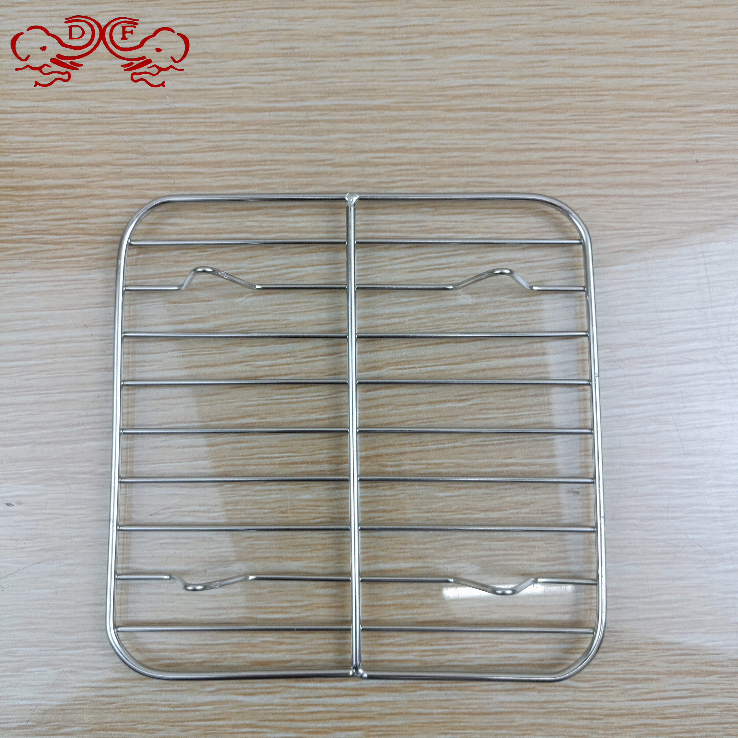 Df99251 Stainless Steel Barbecue Grease Mesh Baking Mesh Cooling Rack Cake Bread Baking Cooling Rack Df Tradinghouse details Picture