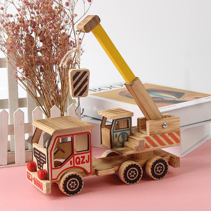 wooden crane model toy simulation craft decoration simulation crane crane toy gift wholesale Application Scenario