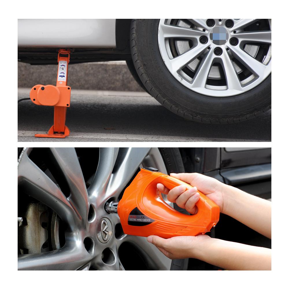 2t/3t orange car electric jack set car electric jack electric wrench set Application Scenario