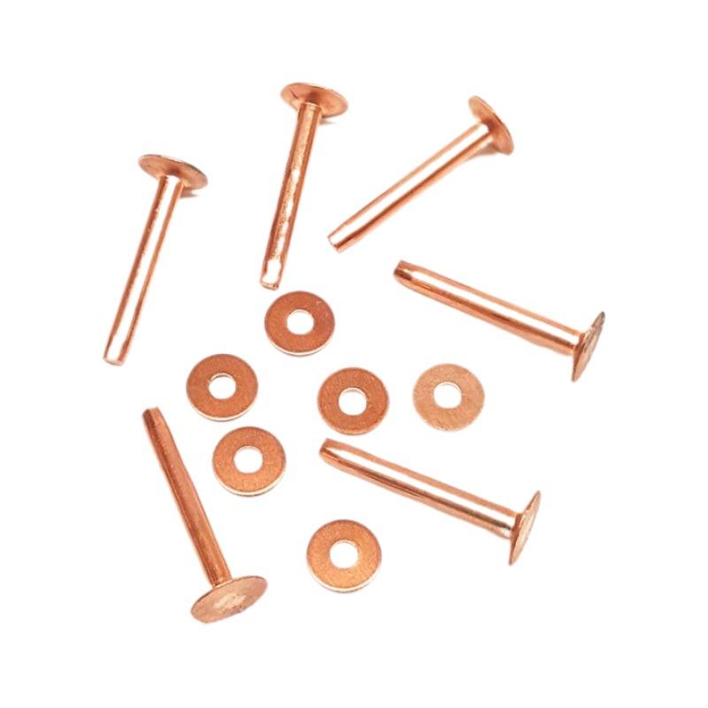 red copper parts cnc machining high current pin jack car charging pile connector cnc lathe machining Item Picture