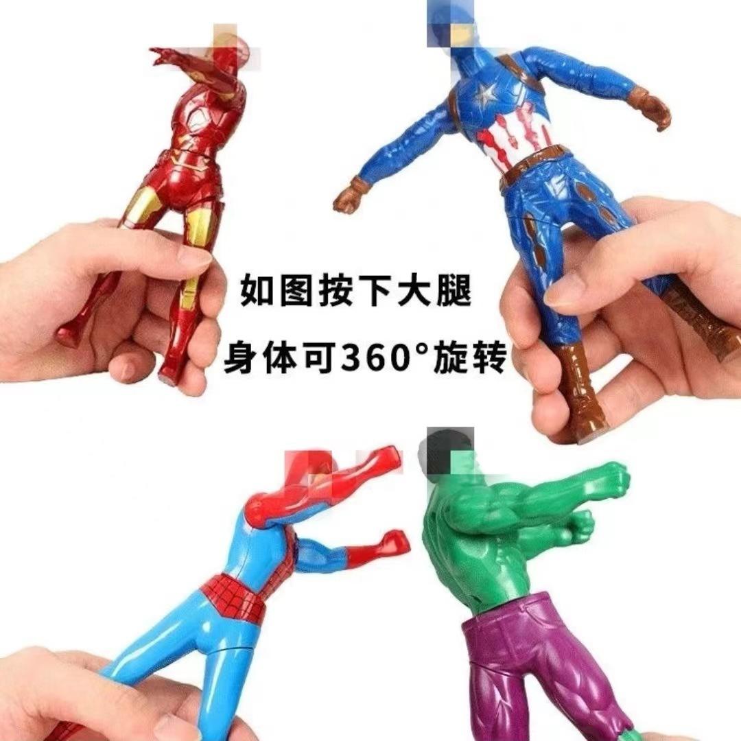 new rotating ultraman toy spider-man iron man american team hulk diga hand-made model toy wholesale Specification drawing
