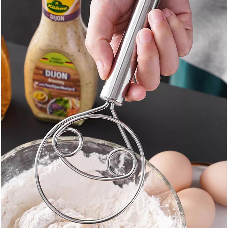 Stainless Steel Flour Cake Blender Manual Dough Powder Feeder Dough Mixer Kitchen Egg Beater Mixing Tool Application Scenario