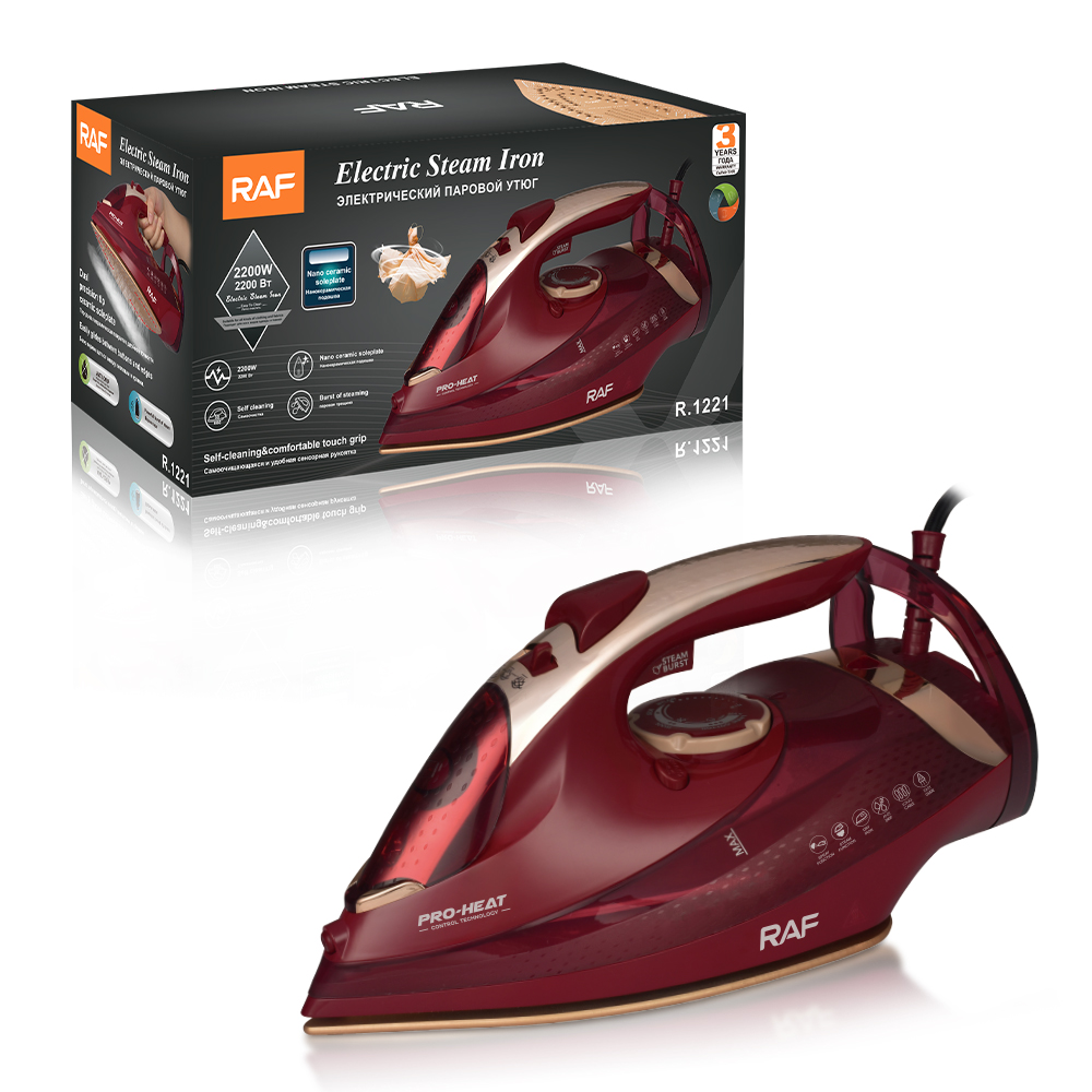RAF European standard iron, cross-border steam iron, handheld household electric iron, dry and wet dual-purpose, old-fashioned ironing machine for clothes pic 5