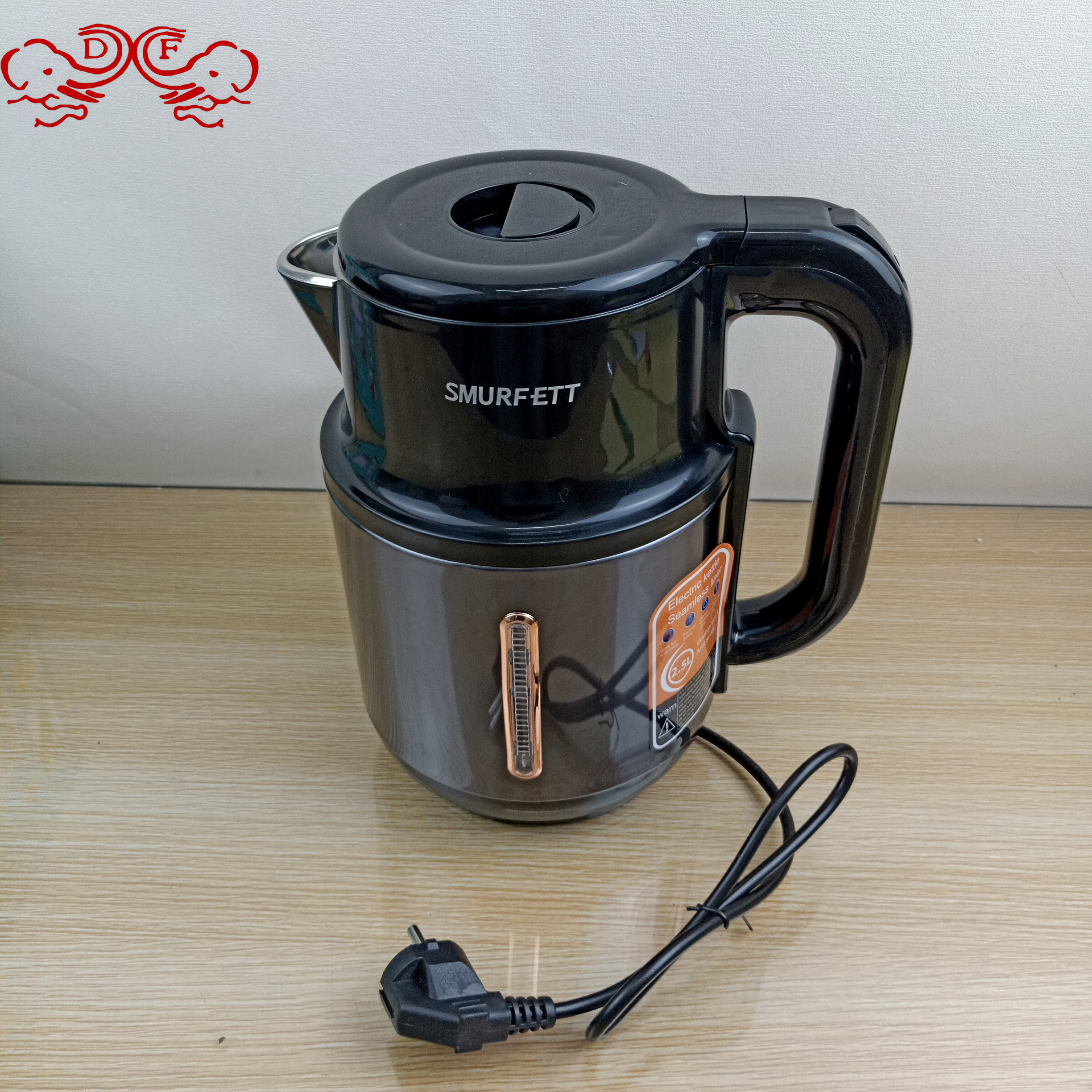 DF68862 transparent electric kettle, household insulated electric kettle, electric kettle, high-temperature resistant health pot, DF TRADINGHOUSE