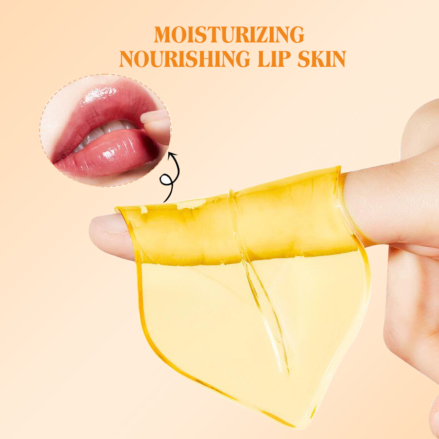 Cross-border best-selling factory direct sales, customizable gold collagen crystal lip mask, moisturizing, hydrating and repairing lip skin details Picture