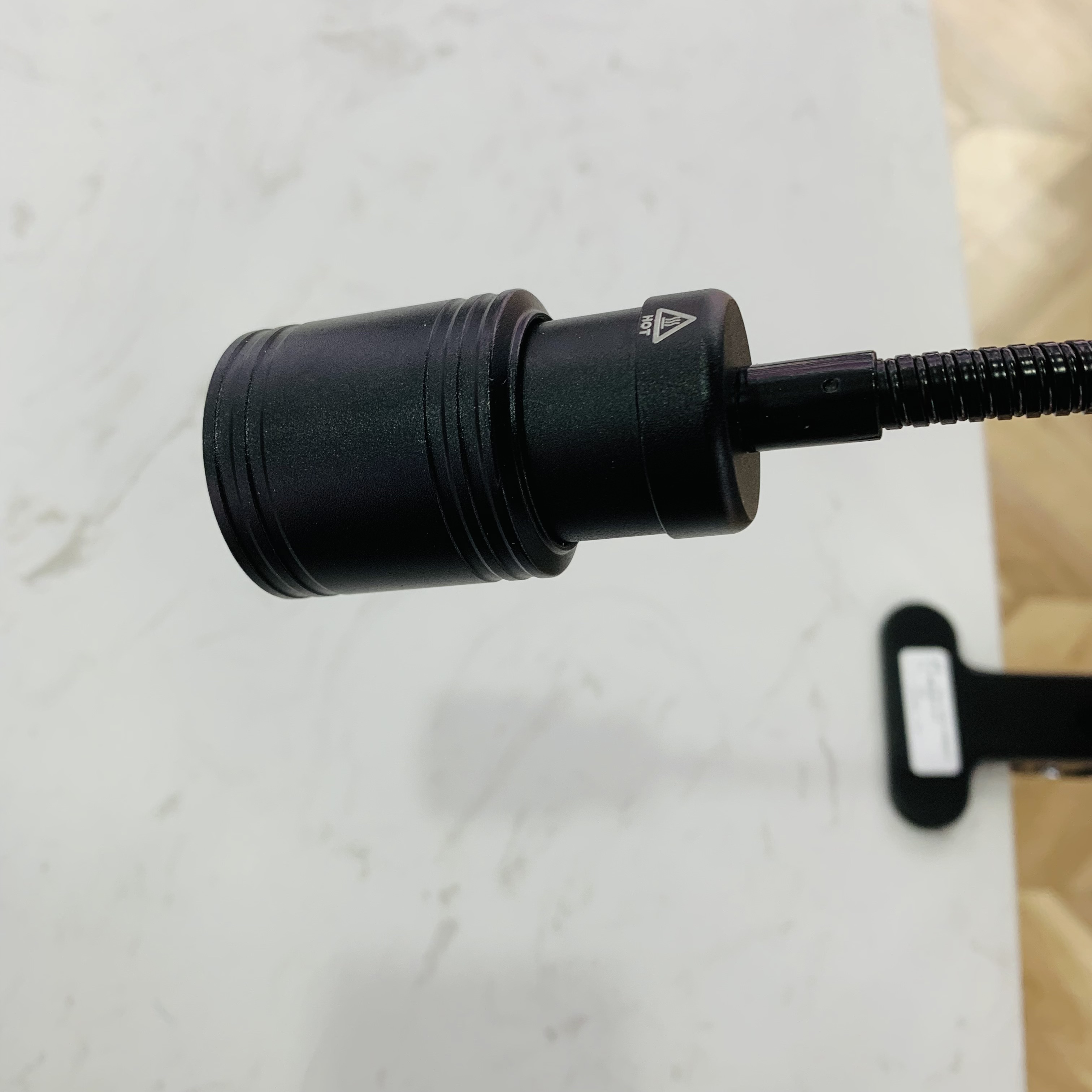 New cylindrical head telescopic foot clamp lamp anti-heat silicone head cover USB metal material details Picture