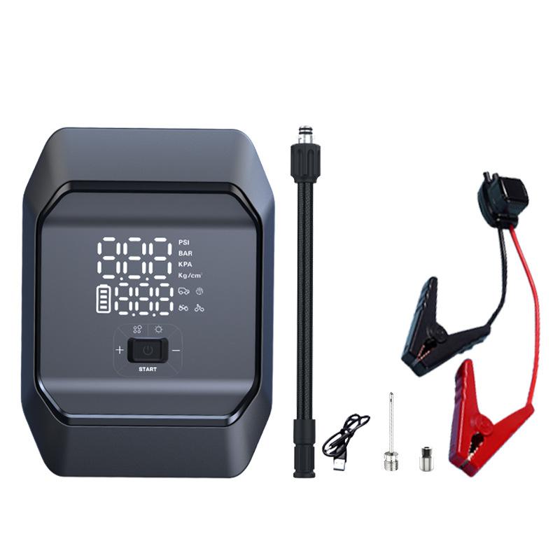 New Portable Outdoor Car Battery Electric Ignition Emergency Start Power Supply Vehicle Air Pump All-in-One Machine Item Picture
