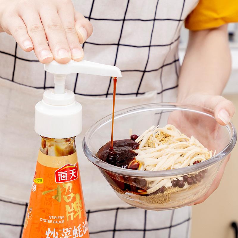 oyster sauce bottle nozzle pump head squeezing machine household quantitative fuel consumption oyster sauce squeezing artifact press oyster sauce bottle head press nozzle nozzle Application Scenario