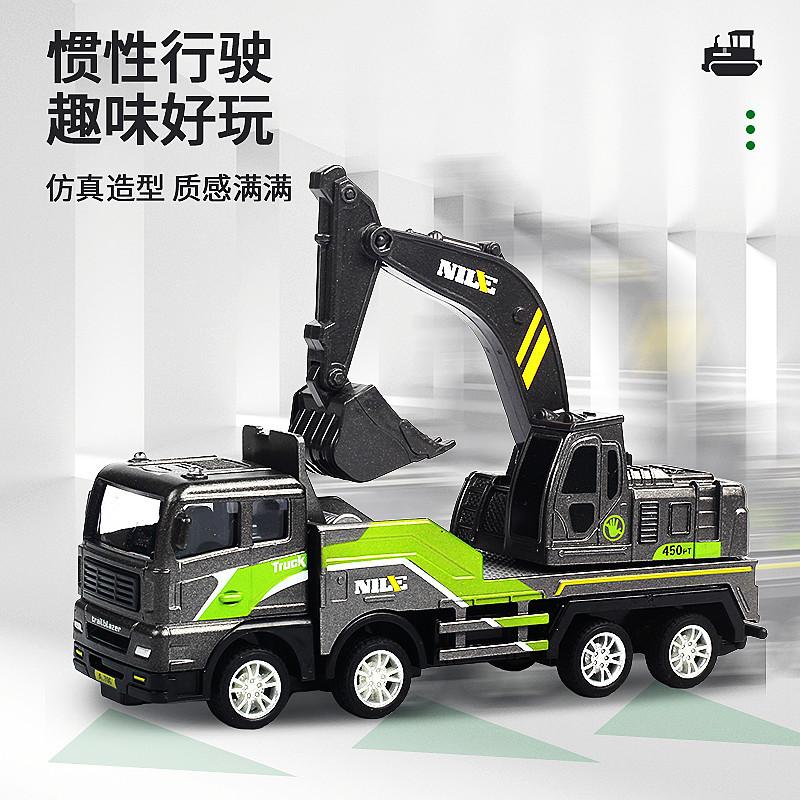 children's alloy inertia engineering vehicle excavator excavator crane boy toy car model toy car suit Application Scenario