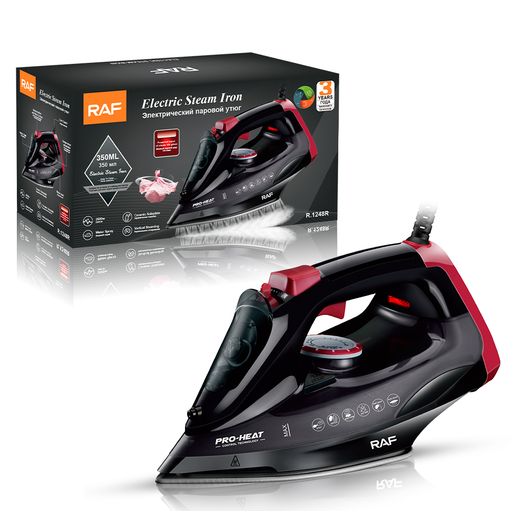 欧规外销便携手持式蒸汽熨斗大功率 2200W陶瓷底板电熨斗R.1248详情8