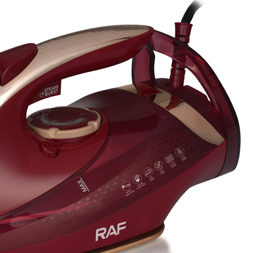 RAF European standard iron, cross-border steam iron, handheld household electric iron, dry and wet dual-purpose, old-fashioned ironing machine for clothes pic 7